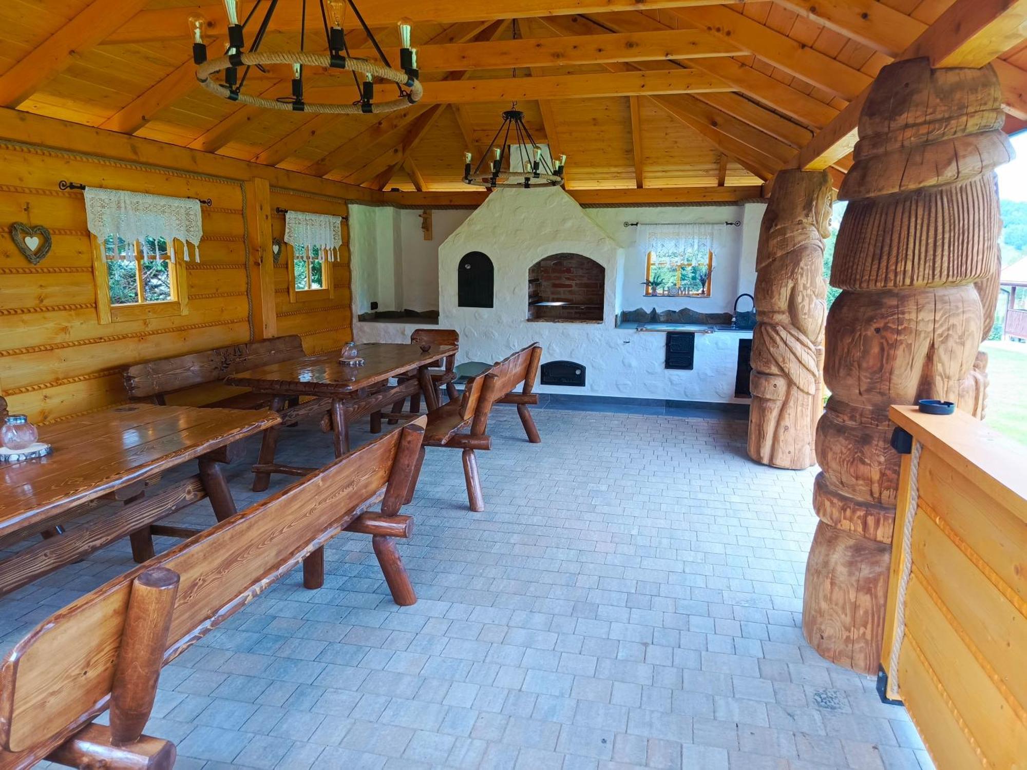 Drozdówka nad Soliną - Chata z Kominkiem Exterior foto